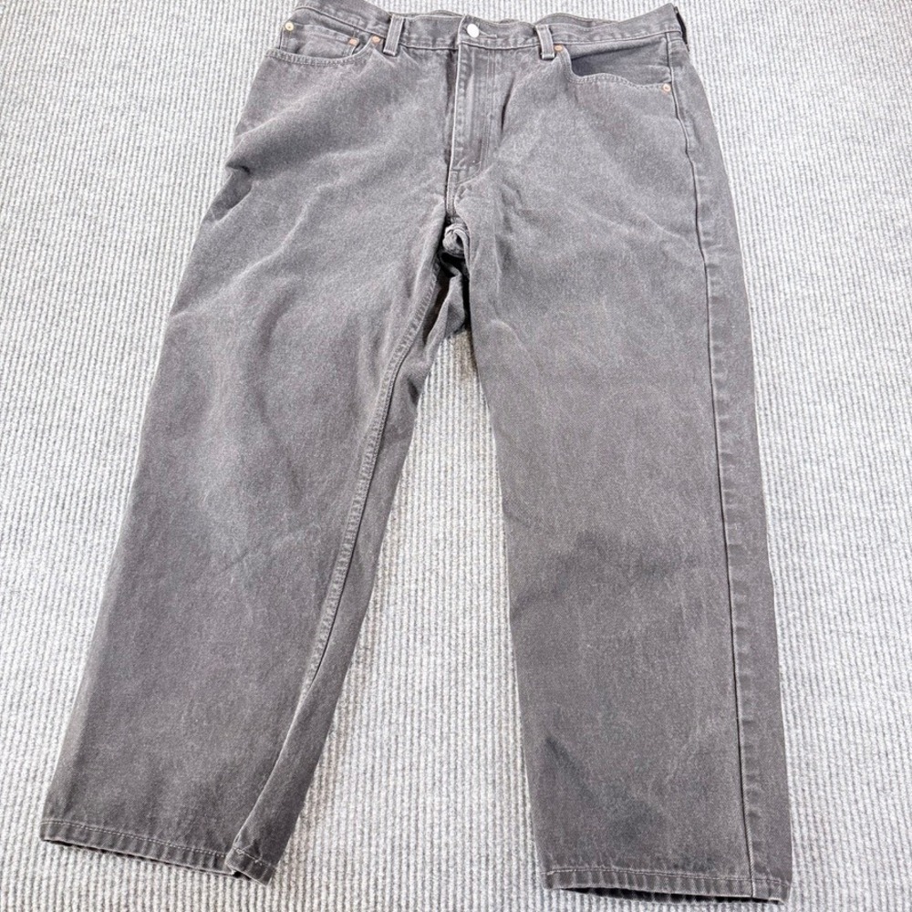 Levis 550 Relaxed Fit Tapered Leg‎ Jeans Mens 40x30 Faded Black Charcoal Denim